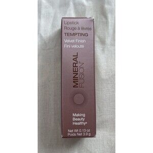 Mineral Fusion Velvet Finish Lipstick - Tempting - New in Box FULL SIZE 0.13oz